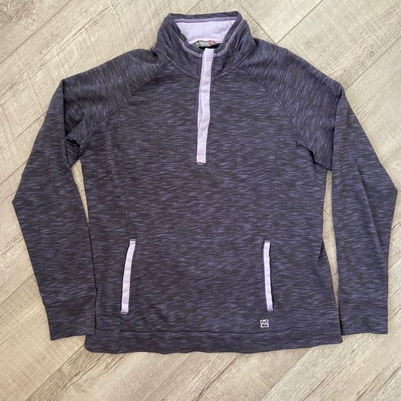 Avalanche Wear Women’s Large Loma Snap‎ Mock Aster Purple Bay Sweater - Picture 1 of 8
